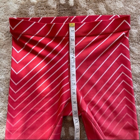Terez x Peloton Lightning Legging Chevron Striped Red White Ombre Size Small - Picture 4 of 13